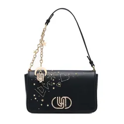 Túi Đeo Vai Nữ Lyn Cosmic Moon Infinite Love Crossbody Bag - Black L25FBWA080 Màu Đen