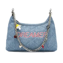 Túi Đeo Vai Nữ Lyn Haylee Mini Shoulder Bag - Blue Variation 2 L25FBWC023 Màu Xanh Blue