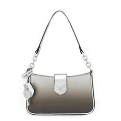 Túi Đeo Vai Nữ Lyn Re-Edit Ray Atella Shoulder Bag - Black Variation 2 L25FBWA056 Màu Đen Xám