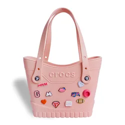 Túi Tote Nữ Crocs Classic Small Woman Tote Bag Charm Pinky Girl -Pink Milk Màu Hồng Sữa