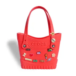 Túi Tote Nữ Crocs Classic Small Woman Tote Bag Charm Summer Bear - Starfish Màu Hồng Cam