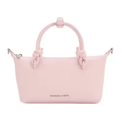 Túi Tote Nữ Charles & Keith Sammie Knotted Handle Tote Bag Cotton Candy Pink Tote CK2-30271635_CC.PNK Màu Hồng