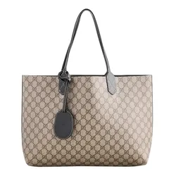 Túi Tote Nữ Gucci Reversible Bag Màu Be Đen