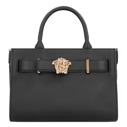 Túi Tote Nữ Versace Medusa Small Leather Bag Màu Đen