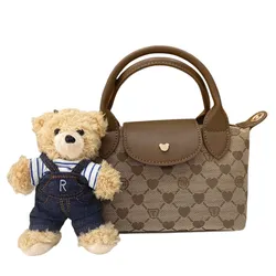 Túi Xách Tay Nữ Guoo Bear GU1125 Màu Nâu Be Size S