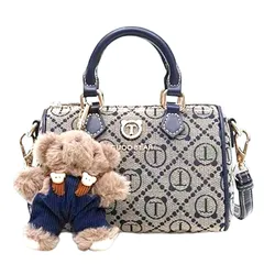Túi Xách Tay Nữ Guoo Bear GU1212-24430 Màu Xanh Xám
