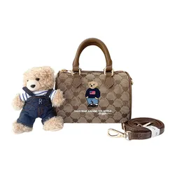 Túi Xách Tay Nữ Guoo Bear TN2462 - GU1429 Màu Nâu Size S