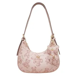 Túi Xách Tay Nữ TTWN BEAR GU8023 Màu Hồng Pastel