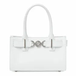 Túi Xách Tay Nữ Versace Small Medusa '95 Leather Bag Màu Trắng