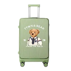 Vali Guoo Bear TN7042-30060 Màu Xanh Green Size 24