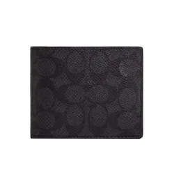 Ví  Nam Coach 3-In-1 Wallet In Signature Canvas CW380 Màu Đen