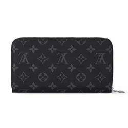 Ví Nam Louis Vuitton LV Zippy Organizer M82081 Màu Đen Xám