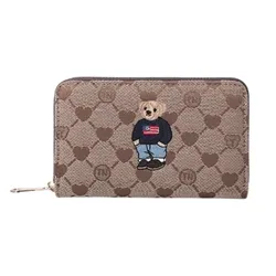Ví Nữ Guoo Bear TT2301 - GO2041 Màu Nâu Size M