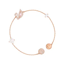 Vòng Đeo Tay Nữ Swarovski Dazzling Swan Bracelet 5485876 Màu Vàng Hồng