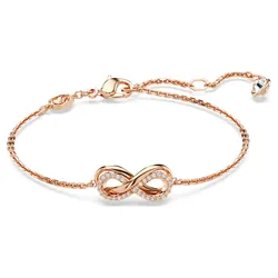 Vòng Đeo Tay Nữ Swarovski Hyperbola Rose Gold Tone Plated Infinity Jewellery Màu Vàng Hồng