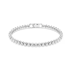 Vòng Đeo Tay Nữ Swarovski Imber Emily Tennis Bracelet Round Cut White Rhodium Plated 1808960 Màu Bạc Trắng