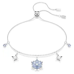 Vòng Đeo Tay Nữ Swarovski Magic bracelet Snowflake, Blue, Rhodium Plated 5734244 Màu Xanh Bạc