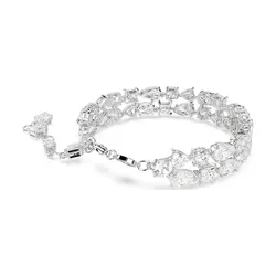 Vòng Đeo Tay Nữ Swarovski Mesmera Bracelet Mixed Cuts, White, Rhodium Plated 5669927 Màu Trắng