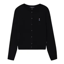 Áo Cardigan Nữ WHOAU Steve High Gauge Wool Cable Cardigan WHCKF4801F Màu Đen