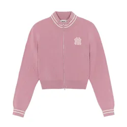 Áo Khoác Nữ MLB Classic Monogram Tonal Zip-Up New York Yankees 3FKCM0154-50PKL Màu Hồng