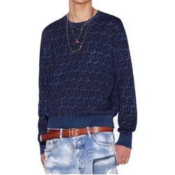 Áo Len Nam DSquared2 S74HA1273S18042961 Màu Xanh Navy Size S