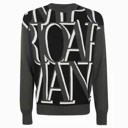 Áo Len Nam Emporio Armani 6L1MXW 1MCPZ F535 Màu Đen Xám Size S