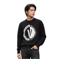 Áo Len Nam Versace Jeans Couture 74GAFM02 CM06H Z85 Màu Đen Size S