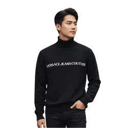 Áo Len Nam Versace Jeans Couture 75GAFM07 CM06H A0E Màu Đen Size M