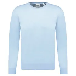 Áo Nỉ Nữ Burberry Bempton Embroidery Check Elbow Wool Jumper Pale Blue 8091034 Màu Xanh Nhạt Size XS