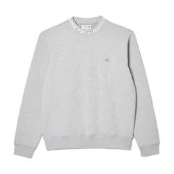 Áo Nỉ Sweater Nam Lacoste Double Sided Logo Collar Sweatshirt SH5690 CCA Màu Xám Size 4