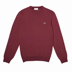 Áo Nỉ Sweater Nam Lacoste Regular Fit Wool Sweater Màu Đỏ Size 3