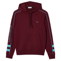 Áo Nỉ Sweater Nam Lacoste Men Hoodie With Contrasting Detail SH1439-RIS Màu Đỏ Đô Size 2