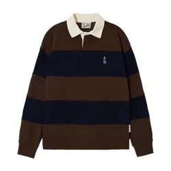 Áo Nỉ Sweater Nam WHOAU Steve Rugby WHMAF4951U Màu Nâu