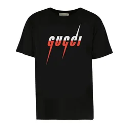 Áo Phông Nam Gucci Blade With Logo Print In Black TShirt 863044 XJAZY 1141 Màu Đen Size S