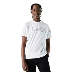 Áo Phông Nam Lacoste Men's Organic Cotton T-Shirt TH0242 42B Màu Trắng Size 5