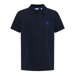 Áo Polo Nam Burberry In Navy EKD Embroidered Logo 80914231 Màu Xanh Size S
