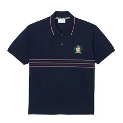 Áo Polo Nam Lacoste Men's Classic Fit L.12.12 Embroidered Shield PH0037 - 166 Màu Xanh Navy Size 3