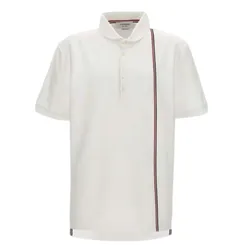 Áo Polo Nam Thom Browne Thom Browne White With RWB Stripe MJP196A-J0138-100 Màu Trắng Size 1