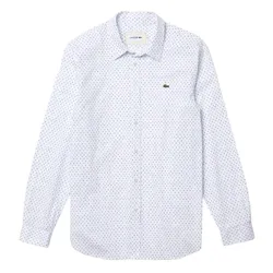 Áo Sơ Mi Nam Dài Tay Lacoste Men’s Slim Fit Shirt CH8953-522 Màu Trắng Size 39
