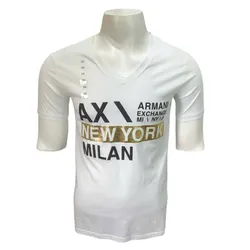 Áo Thun Nam Armani Exchange 7VZTTE ZJ2MZ Tshirt Màu Trắng Size XS