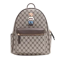 Balo Nữ Guoo Bear GU1367-14090 Màu Xám Size L