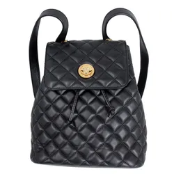 Balo Versace Quilted Leather Backpack Màu Đen
