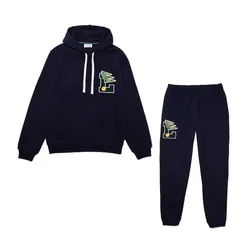 Bộ Quần Áo Nỉ Nam Lacoste Pennants L Badge Màu Xanh Navy Size 3