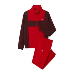 Bộ Quần Áo Thể Thao Nam Lacoste Tennis x Novak Djokovic Tracksuit WH2522 - IE8 Màu Đỏ Size 4