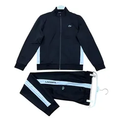 Bộ Thể Thao Nam Lacoste Tennis Sportsuit Colourblock Form Slim Màu Đen