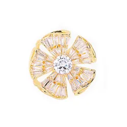 Cài Khăn Nữ Meri Sparkling Bloom BR936 Màu Vàng