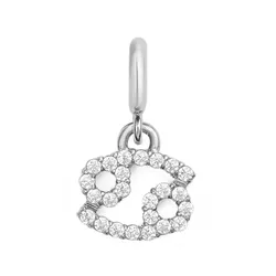 Charm Đồng Hồ Daniel Wellington 12 Cung Hoàng Đạo Cung Cự Giải Màu Bạc