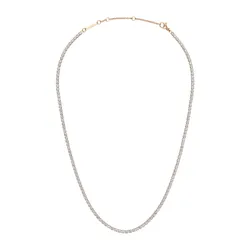 Dây Chuyền Nữ Daniel Wellington Classic Tennis Necklace DW00400390 Màu Vàng Hồng