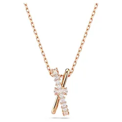 Dây Chuyền Nữ Swarovski Hyperbola Pendantmixed Cuts, Twist, White, Rose Gold-Tone Plated 5689788 Màu Vàng Hồng