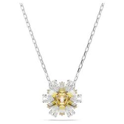 Dây Chuyền Nữ Swarovski Idyllia Pendant Flower, Yellow, Rhodium Plated 5679939 Màu Vàng Bạc